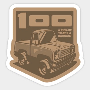 Light Tan - D-100 (1978 - White-Based - Ghost) Sticker